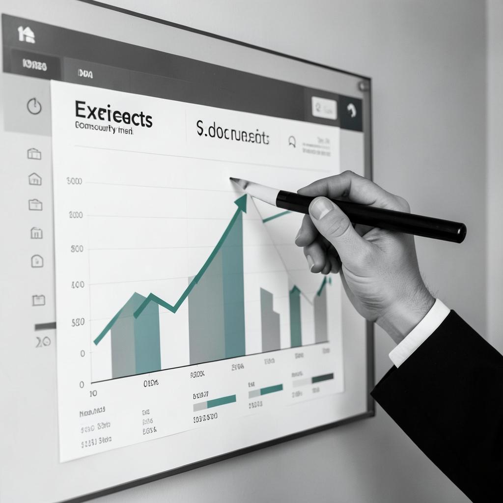 Dashboard showing measurable business results